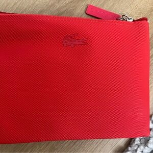 NEW Lacoste Bold Red Toiletry Bag